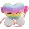 PELUCHE FORMA CUORE CON PIEDI MULTICOLOR PUPAZZO 55CM REGALO SAN VALENTINO 93079