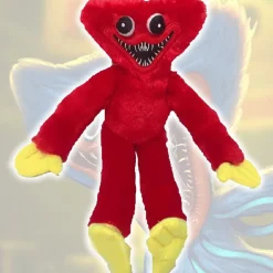 PELUCHE PUPAZZO MORBIDO POPPY PLAYTIME HUGGY WUGGY PLUSH DOLL GIOCO ROSSO 40CM