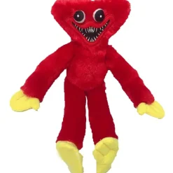 PELUCHE PUPAZZO MORBIDO POPPY PLAYTIME HUGGY WUGGY PLUSH DOLL GIOCO ROSSO 40CM