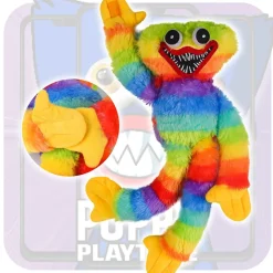PELUCHE PUPAZZO MORBIDO POPPY PLAYTIME HUGGY WUGGY PLUSH DOLL GIOCO COLORATO 40