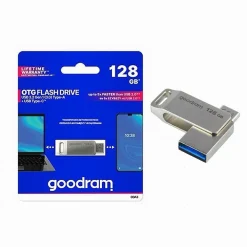 PEN DRIVE 128 GB USB 3.2 GEN 1 3.0 TYPE-A + USB TYPE C DUAL DRIVE OTG ODA3-128GB