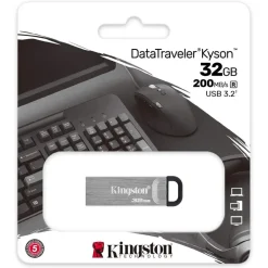 PENDRIVE KINGSTON USB 3.2 DATATRAVELER KYSON 32 GB IN METALLO 200 MB/S DTKN/32GB