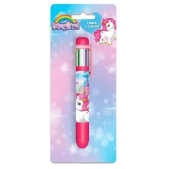 PENNA CON 6 COLORI MAGICO UNICORNO ACCESSORIO SCUOLA REGALO CANCELLERIA BAMBINE 738103
