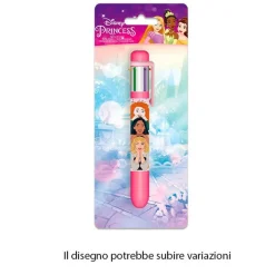 PENNA CON 6 COLORI PRINCIPESSE ACCESSORIO SCUOLA REGALO CANCELLERIA BAMBINE 961730