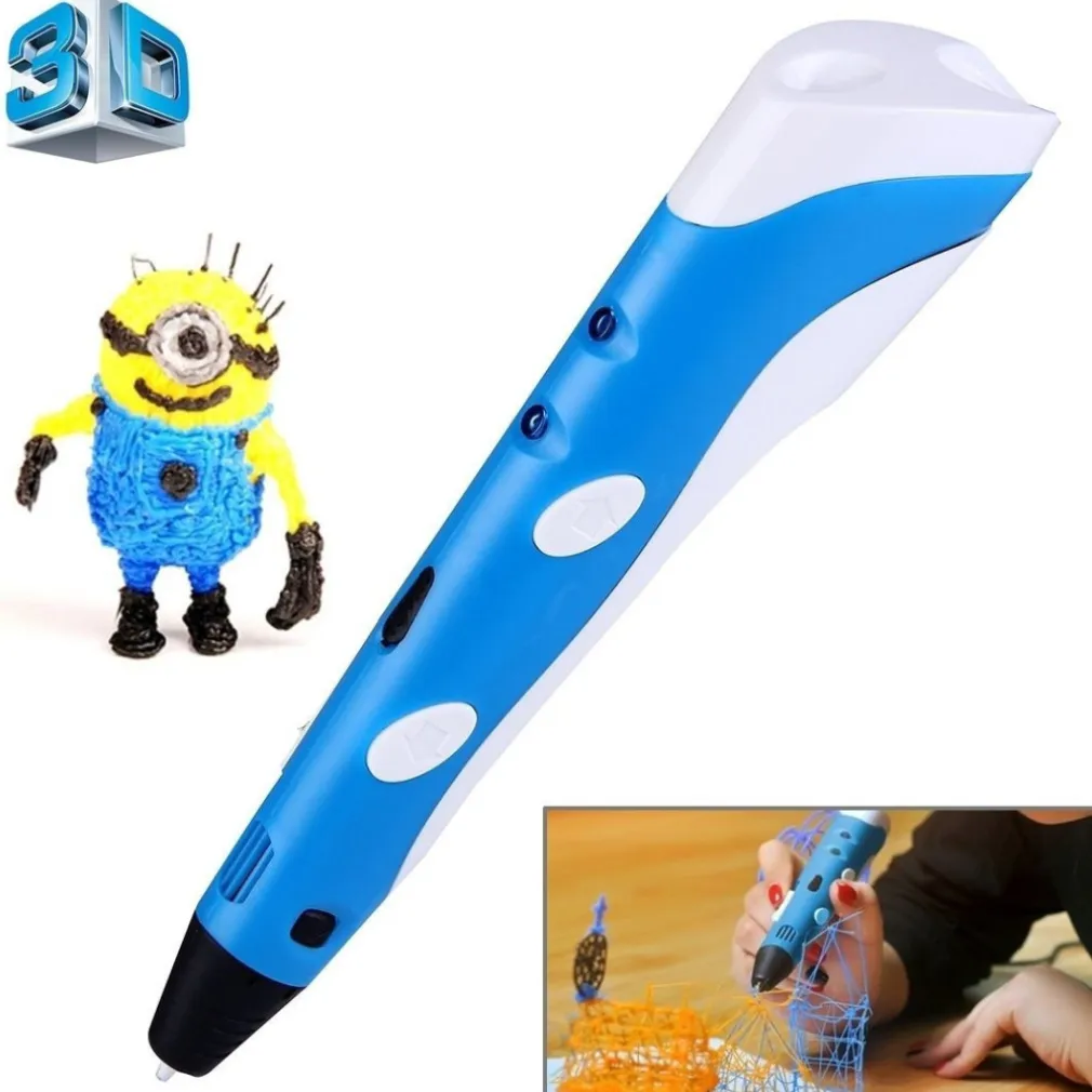 PENNA 3D PER DISEGNI TRIDIMENSIONALI STAMPA STEREOSCOPICA CON SET DI 3 FILAMENTI