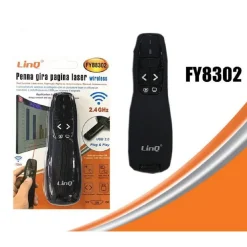 PENNA GIRA PAGINE LASER WIRELESS PUNTATORE TELECOMANDO PER PRESENTAZIONI FY8302