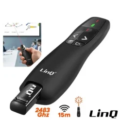PENNA GIRA PAGINE LASER WIRELESS PUNTATORE TELECOMANDO PER PRESENTAZIONI FY8302