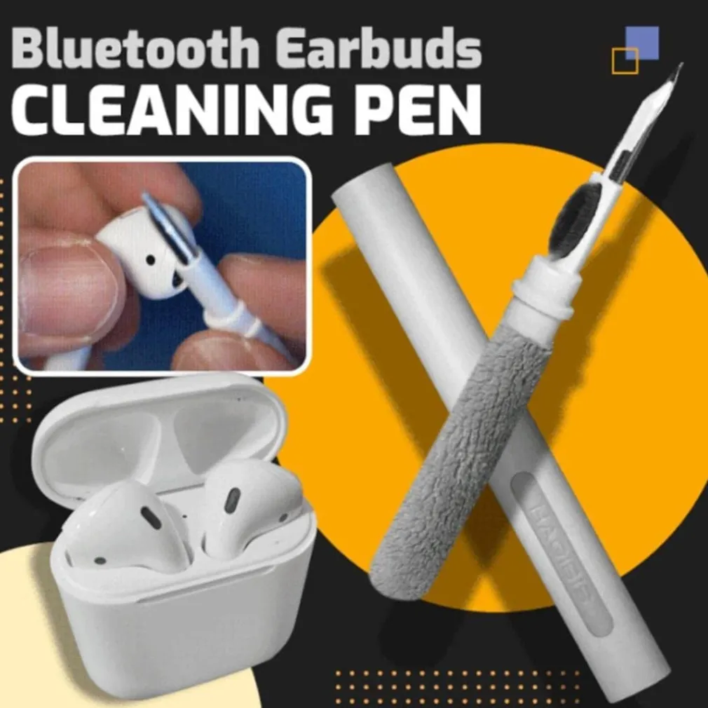 PENNA SPAZZOLA MULTIFUNZIONE PER LA PULIZIA DEGLI AURICOLARI BLUETOOTH AIRPODS