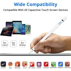 PENNA STILO PENNINO CAPACITIVO DA 1,2MM DIGITALE RICARICABILE A PUNTA FINE TOUCH