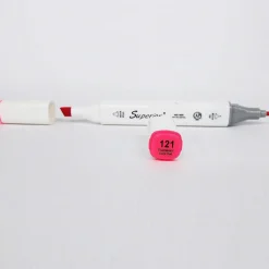 PENNARELLO 121 FLUORESCENT CORAL RED COLORATI DOPPIA PUNTA INCHIOSTRO COLORARE