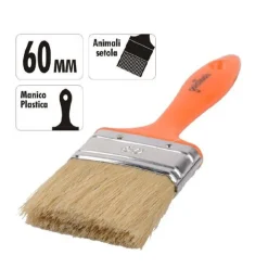 PENNELLO 60 MM PENNELLESSA CON MANICO IN PLASTICA PER PITTURA VERNICIARE 90257