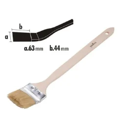 PENNELLO ANGOLARE PIATTA PER PITTURA RADIATORI TERMOSIFONE 63MM SETOLE 44MM 90304