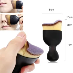 PENNELLO CURVO SETOLE FOLTE MORBIDE TRUCCO MAKE UP MINERALE CIPRIA FARD BLUSH