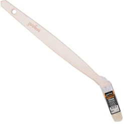 PENNELLO PIATTO 25 MM OBLIQUO MANICO IN LEGNO LUNGO COLLO ANGOLARE PITTURA 90239