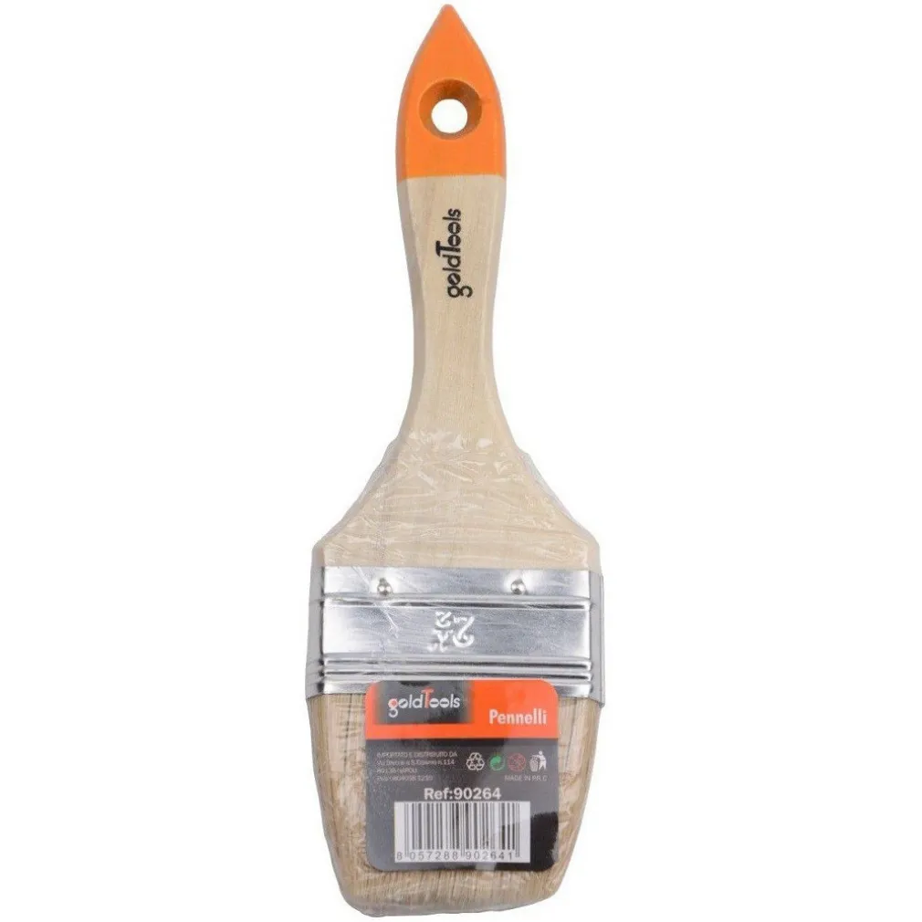 PENNELLO PIATTO DA 2.5" 60MM PENNELLESSA PER PITTURA VERNICIARE DIPINGERE 90264