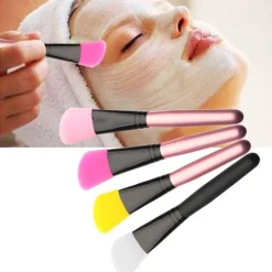PENNELLO PIATTO SILICONE ANGOLARE APPLICARE MASCHERA VISO SPAZZOLA MAKE UP