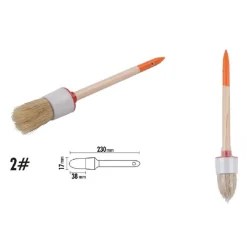PENNELLO PITTURA MANIGLIA IN LEGNO SETOLE NATURALI A TESTA TONDA 38 MM 2" 90289