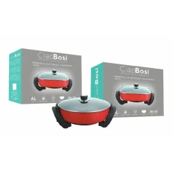 PENTOLA ELETTRICA PADELLA QUADRATA ANTIADERENTE 30CM 1500WATT CASSERUOLA TX-9810