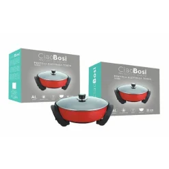 PENTOLA ELETTRICA PADELLA CASSERUOLA TONDA ANTIADERENTE 30CM 1500W CUCINA TX-9809