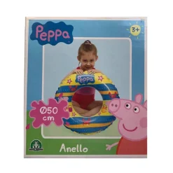 PEPPA PIG SALVAGENTE GONFIABILE CIAMBELLA MARE PISCINA SPIAGGIA BAMBINO 50CM