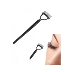 PETTINE APPLICATORE GUIDA CIGLIA MAKE-UP TRUCCO DONNA PUNTE IN ACCIAIO MASCARA