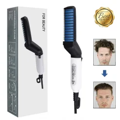 PETTINE ELETTRICO SPAZZOLA PER CAPELLI PROFESSIONALE LISCI E RICCI MULTIFUNZIONE