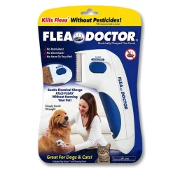 PETTINE SPAZZOLA ELETTRICA PERFETTO PER PELO GATTO CANE ANTIPULCI BATTERIE