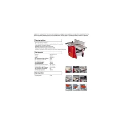 PIALLA A FILO E SPESSORE EINHELL TC-SP 204 MOTORE 1500 W INCLINAZIONE 45°