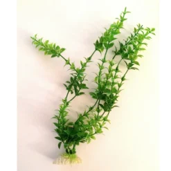 PIANTA 26 CM PIANTINA ARTIFICIALE PER ACQUARIO PIANTE FINTE PLASTICA COLOR VERDE