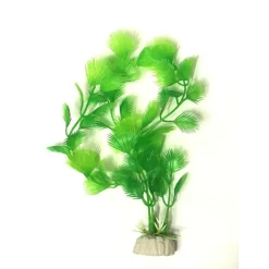 PIANTA 18 CM PIANTINA ARTIFICIALE PER ACQUARIO PIANTE FINTE PLASTICA COLOR VERDE