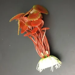 PIANTA 10 CM PIANTINA ARTIFICIALE PER ACQUARIO PIANTE FINTE PLASTICA COLOR ROSSO