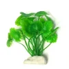PIANTA 7 CM PIANTINA ARTIFICIALE PER ACQUARIO PIANTE FINTE PLASTICA COLOR VERDE
