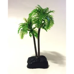 PIANTA 9,6 CM PIANTINA DECORAZIONE ARTIFICIALE PER ACQUARIO PICCOLA PALMA VERDE