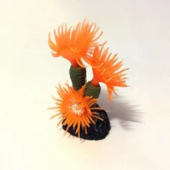 PIANTA CORALLO ARTIFICIALE FINTO PER DECORAZIONE ACQUARIO ARANCIONE VASCA PESCI