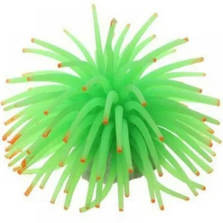 PIANTA FINTA CORALLO SILICONE COLOR VERDE ARTIFICIALE PER DECORAZIONI ACQUARIO