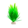 PIANTA PIANTINA ARTIFICIALE PER ACQUARIO PIANTE FINTE PLASTICA VERDE A PUNTA