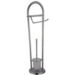 PIANTANA PORTA CARTA IGIENICA PORTA ROTOLO SCOPINO ACCESSORI ARREDO BAGNO IDEA