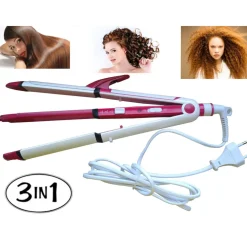 PIASTRA 3 in 1 ARRICCIA CAPELLI LISCI FRISE' ARRICCIACAPELLI PROFESSIONALE SN710