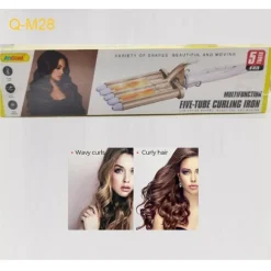 PIASTRA ARRICCIACAPELLI ONDULATI MOSSI 5 TUBI PROFESSIONALE DIAMETRO 30MM Q-M28