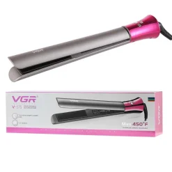 PIASTRA CAPELLI LISCI PROFESSIONALE RIVESTIMENTO IN CERAMICA DIPLAY LCD VGR V575