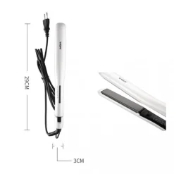 PIASTRA CAPELLI LISCI 50W PROFESSIONALE RIVESTITA IN CERAMICA DISPLAY LCD V-552