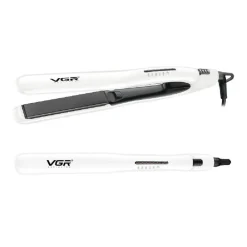 PIASTRA CAPELLI LISCI 50W PROFESSIONALE RIVESTITA IN CERAMICA DISPLAY LCD V-552