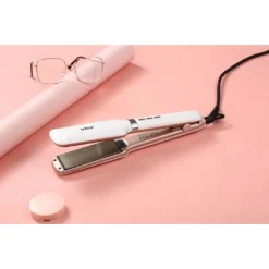 PIASTRA CAPELLI PROFESSIONALE LARGA 42MM RIVESTITA IN CERAMICA DISPLAY LCD V-520