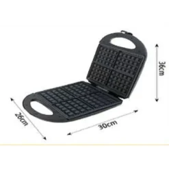 PIASTRA ELETTRICA MACCHINA PER WAFFLE 1400W CON RIVESTIMENTO ANTIADERENTE TX-9947