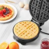 PIASTRA ELETTRICA MACCHINA WAFFLE MAKER 1000W GRIGLIA PIASTRE ANTIADERENTI NERO