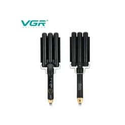 PIASTRA FERRO ARRICCIACAPELLI PROFESSIONALE A 3 CILINDRI ONDE DISPLAY LED V-591