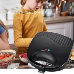 PIASTRA PANINI TOAST BISTECCHIERA TOSTAPANE GRIGLIA GRILL SANDWICH 750W Q-HB001
