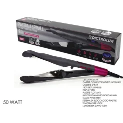 PIASTRA PER CAPELLI 2IN1 A SPIRALE FLOTTANTI CON RIVESTIMENTO IN TITANIO 50W DISPLAY LED