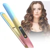PIASTRA PER CAPELLI IN CERAMICA PROFESSIONALE 2IN1 Q-M125 PORTATILE DISPLAY LCD
