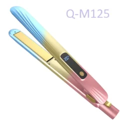PIASTRA PER CAPELLI IN CERAMICA PROFESSIONALE 2IN1 Q-M125 PORTATILE DISPLAY LCD